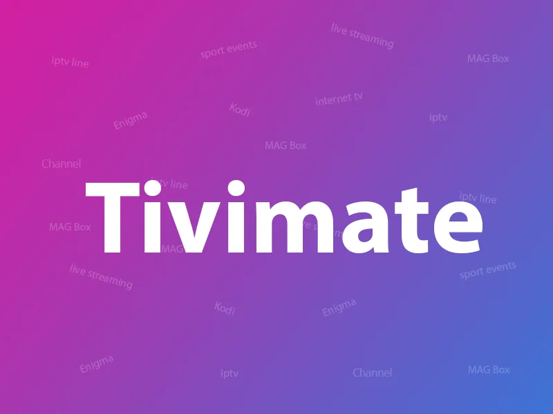 TiviMate IPTV Player home screen interface showing channel list